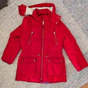 J. Crew Signature Puffer in Red - Size S